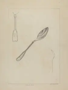 Silver Spoon, 1935/1942. Creator: Ludmilla Calderon
