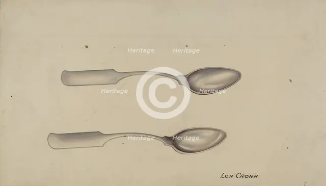 Silver Spoon, 1935/1942. Creator: Lon Cronk.