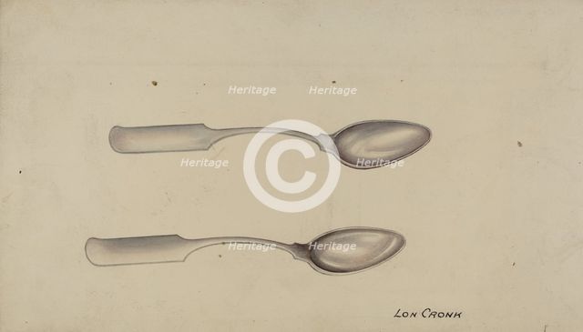 Silver Spoon, 1935/1942. Creator: Lon Cronk.