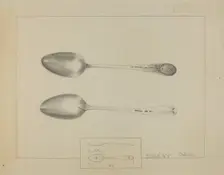 Silver Spoon, c. 1936. Creator: Charlotte Winter