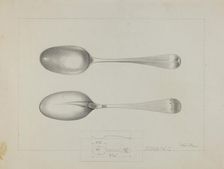 Silver Spoon, c. 1936. Creator: Charlotte Winter