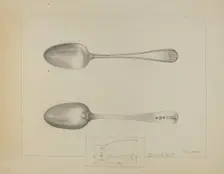 Silver Spoon, c. 1936. Creator: Charlotte Winter