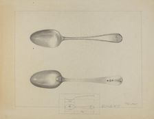 Silver Spoon, c. 1936. Creator: Charlotte Winter