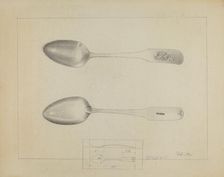 Silver Spoon, c. 1936. Creator: Charlotte Winter