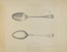 Silver Spoon, c. 1936. Creator: Charlotte Winter