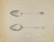Silver Spoon, c. 1936. Creator: Charlotte Winter