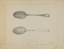 Silver Spoon, c. 1936. Creator: Charlotte Winter