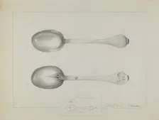 Silver Spoon, c. 1936. Creator: Charlotte Winter