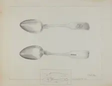 Silver Spoon, c. 1936. Creator: Charlotte Winter