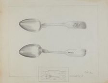 Silver Spoon, c. 1936. Creator: Charlotte Winter