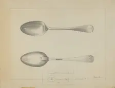Silver Spoon, c. 1936. Creator: Charlotte Winter