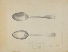 Silver Spoon, c. 1936. Creator: Charlotte Winter