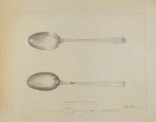 Silver Spoon, c. 1936. Creator: Charlotte Winter