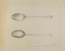 Silver Spoon, c. 1936. Creator: Charlotte Winter