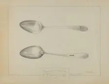 Silver Spoon, c. 1936. Creator: Charlotte Winter