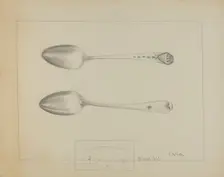 Silver Spoon, c. 1936. Creator: Charlotte Winter