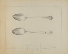 Silver Spoon, c. 1936. Creator: Charlotte Winter