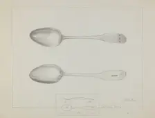 Silver Spoon, c. 1936. Creator: Charlotte Winter