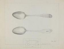 Silver Spoon, c. 1936. Creator: Charlotte Winter