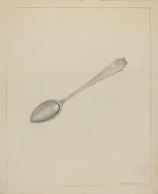 Silver Spoon, c. 1936. Creator: Erwin Schwabe