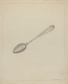 Silver Spoon, c. 1936. Creator: Erwin Schwabe