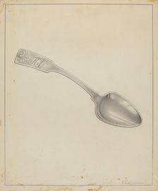 Silver Spoon, c. 1936. Creator: Erwin Schwabe