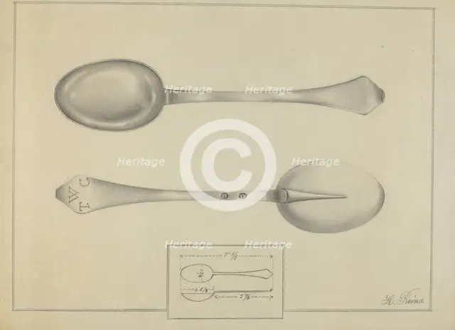 Silver Spoon, c. 1936. Creator: Horace Reina.