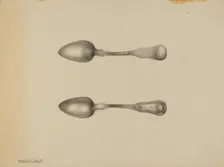 Silver Spoon, c. 1938. Creator: Kalamian Walton