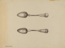 Silver Spoon, c. 1938. Creator: Kalamian Walton