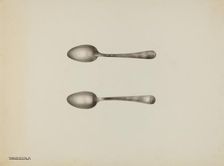 Silver Spoon, c. 1938. Creator: Kalamian Walton