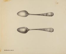 Silver Spoon, c. 1938. Creator: Kalamian Walton
