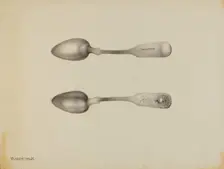 Silver Spoon, c. 1938. Creator: Kalamian Walton