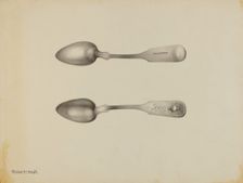 Silver Spoon, c. 1938. Creator: Kalamian Walton