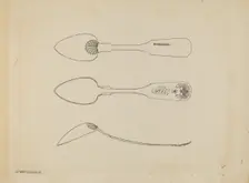 Silver Spoon, c. 1938. Creator: Kalamian Walton