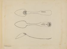 Silver Spoon, c. 1938. Creator: Kalamian Walton