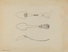 Silver Spoon, c. 1938. Creator: Kalamian Walton