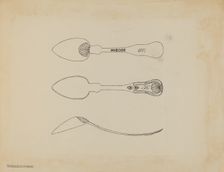 Silver Spoon, c. 1938. Creator: Kalamian Walton