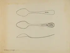 Silver Spoon, c. 1938. Creator: Kalamian Walton
