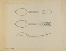 Silver Spoon, c. 1938. Creator: Kalamian Walton