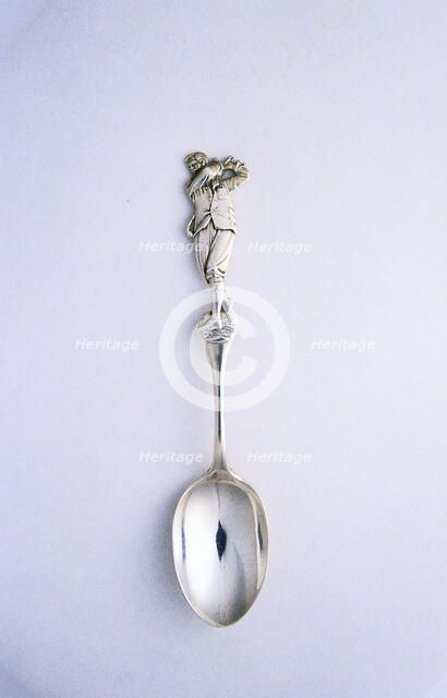 Silver spoon, hallmarked Birmingham, British, c1910-c1912. Artist: Unknown