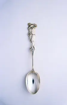 Silver spoon, hallmarked Birmingham, British, c1910-c1912. Creator: Unknown