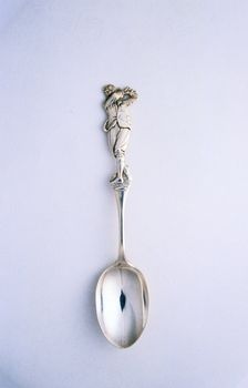 Silver spoon, hallmarked Birmingham, British, c1910-c1912. Creator: Unknown
