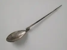 Silver Spoon, Late Roman, 4th-5th century. Creator: Unknown