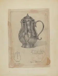 Silver Spout Cup, c. 1936. Creator: Eugene Barrell