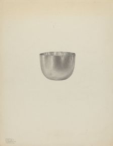 Silver Tumbler Cup, c. 1938. Creator: Palmyra Pimentel