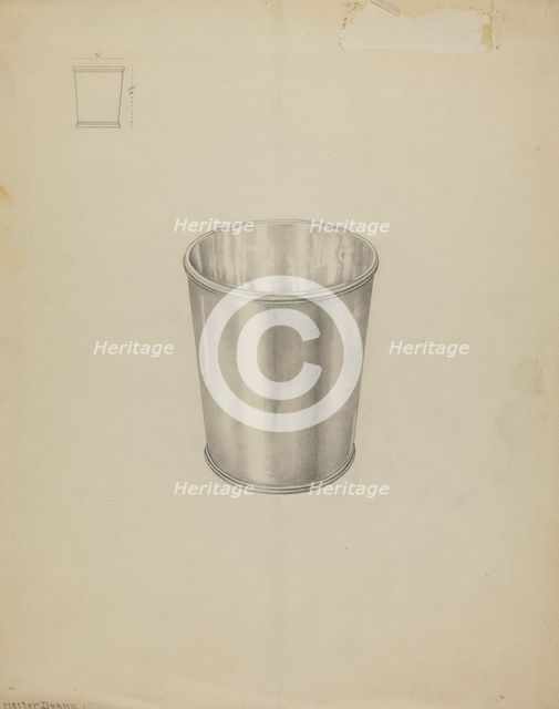 Silver Tumbler, c. 1937. Creator: Hester Duany.