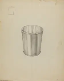 Silver Tumbler, c. 1937. Creator: Hester Duany