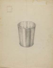Silver Tumbler, c. 1937. Creator: Hester Duany
