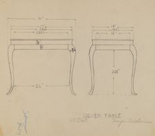 Silver Table, c. 1936. Creator: Richard Schoene