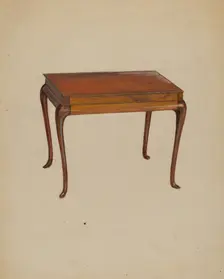 Silver Table (Tea?), 1935/1942. Creator: Meyer Goldbaum